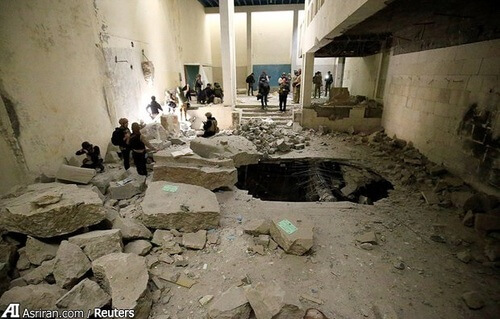 تصاویر موزه موصل بعد از داعش,عکس های تخریب شده موزه موصل,عکس باز پس گیری موزه موصل از داعش