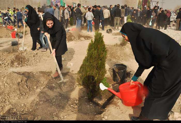 تصاویر هفته درختکاری در اصفهان,عکس های حضور مادران شهدا در روز درختکاری,عکس درختکاری در اصفهان
