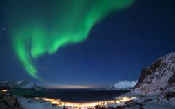 تصاویر شفق قطبی در آسمان نروژ,عکس های شفق قطبی,عکس پدیده زیبای شفق قطبی