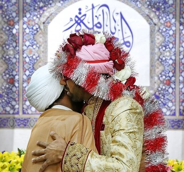 تصاویر ازدواج,تصویر زوج مسلمان شده,عکسهای ازدواج زوج هندی درقم
