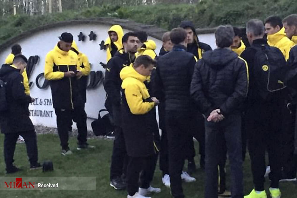 تصاویر حمله با نارنجک,تصاویر حمله به تیم دورتموند,عکسهای تیم دورتموند