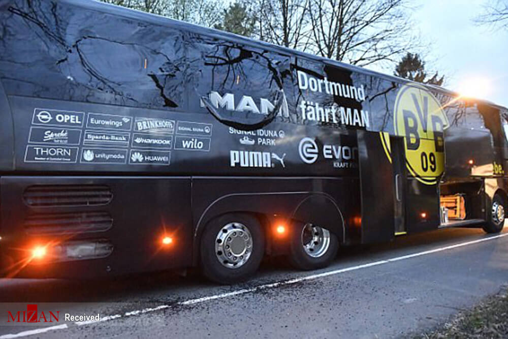 تصاویر حمله با نارنجک,تصاویر حمله به تیم دورتموند,عکسهای تیم دورتموند