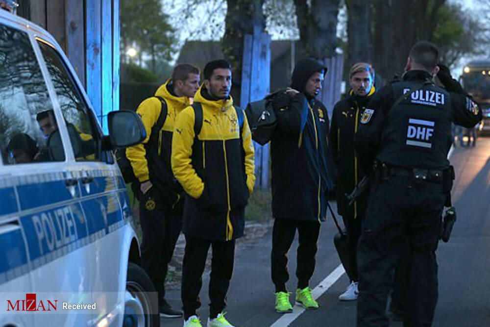 تصاویر حمله با نارنجک,تصاویر حمله به تیم دورتموند,عکسهای تیم دورتموند