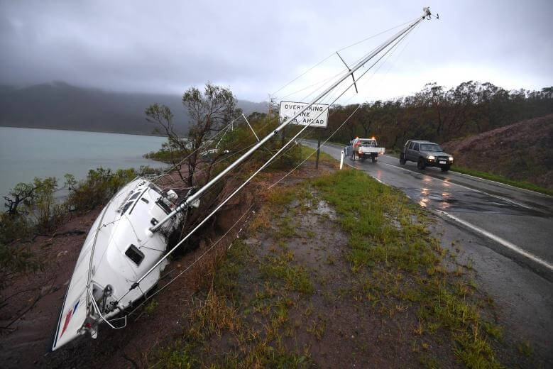 تصاویر طوفان استرالیا,عکس های طوفان در استرالیا , تصویر خرابی های طوفان استرالیا