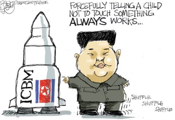 کاریکاتور,عکس کاریکاتور,کاریکاتور سیاسی اجتماعی,کاریکاتور انجام آزمایشهای موشکی در کره شمالی