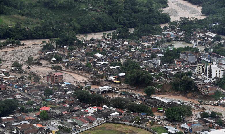 تصاویر رانش زمین,تصاویر زلزله کلمبیا,عکس های زلزله کلمبیا