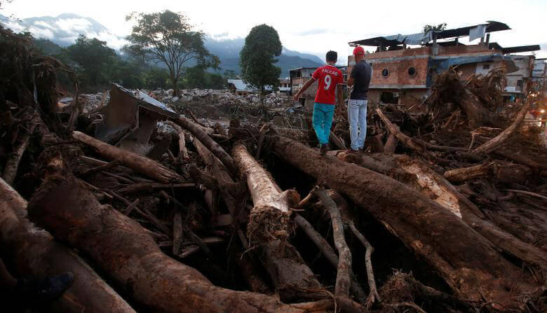 تصاویر رانش زمین,تصاویر زلزله کلمبیا,عکس های زلزله کلمبیا