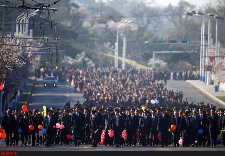 تصاویر سالگرد تولد بنیانگذار کره شمالی,عکس های پیونگ یانگ,عکس سالگرد تولد کیم ایل سونگ در پیونگ یانگ