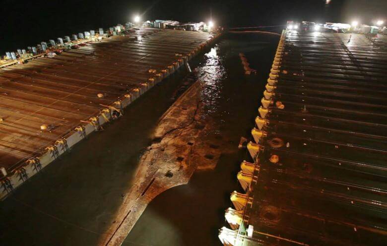 تصاویر کشتی سوول غرق شده,عکس های فاجعه غرق شدن کشتی سوول,عکس کشتی سوول بعد از غرق شدن در جزیره جیجو