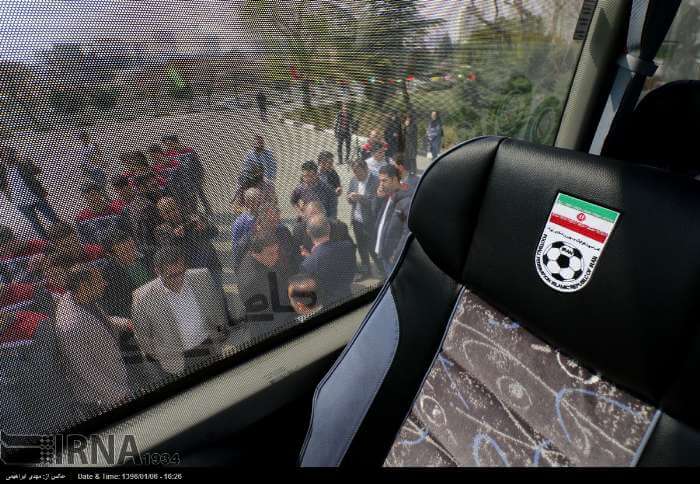 تصاویر اتوبوس تیم ملی, تصویر اتوبوس تیم ملی ایران,عکس اتوبوس تیم فوتبال