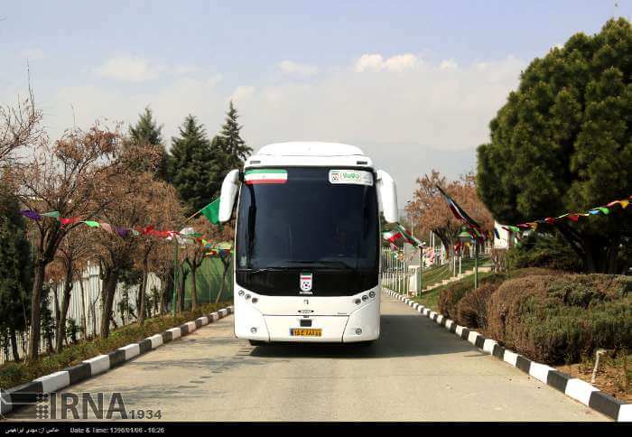 تصاویر اتوبوس تیم ملی, تصویر اتوبوس تیم ملی ایران,عکس اتوبوس تیم فوتبال