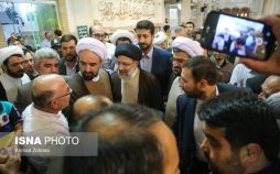 تصاویر سفرابراهیم رئیسی به قم,عکس های حامیان ابراهیم رئیسی در قم,عکس دیدار رئیسی با علمای حوزه علمیه قم