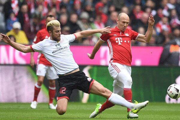 اخبار فوتبال,خبرهای فوتبال,اخبار فوتبال جهان,دیدار تیم های فوتبال بایرن مونیخ و ماینتس