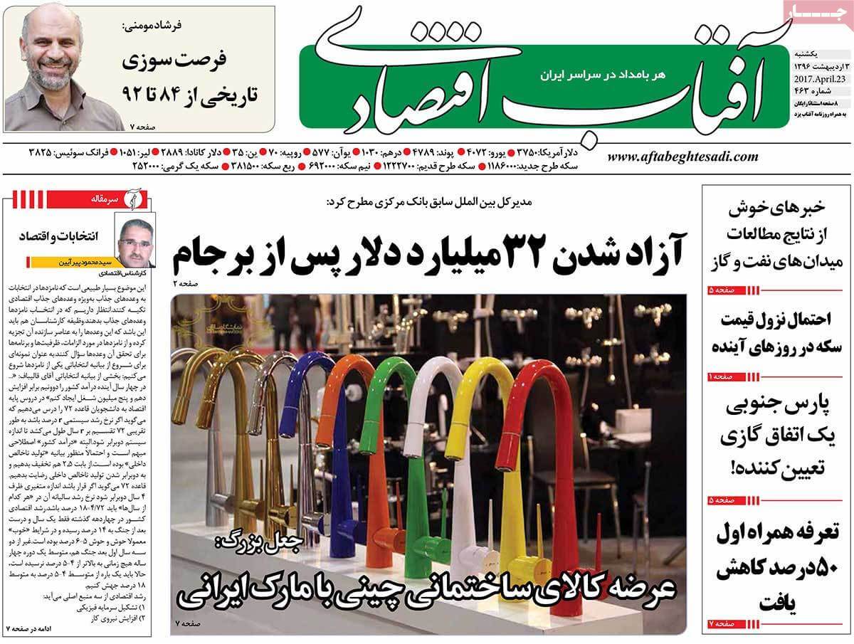 روزنامه,روزنامه های امروز,روزنامه های اقتصادی,تصویر صفحه اول روزنامه های اقتصادی کشور