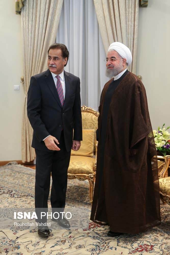 تصاویر دیدار رییس مجلس پاکستان و روحانی,عکس های حسن روحانی و ایاز صادق,عکس ملاقات رییس مجلس پاکستان و روحانی