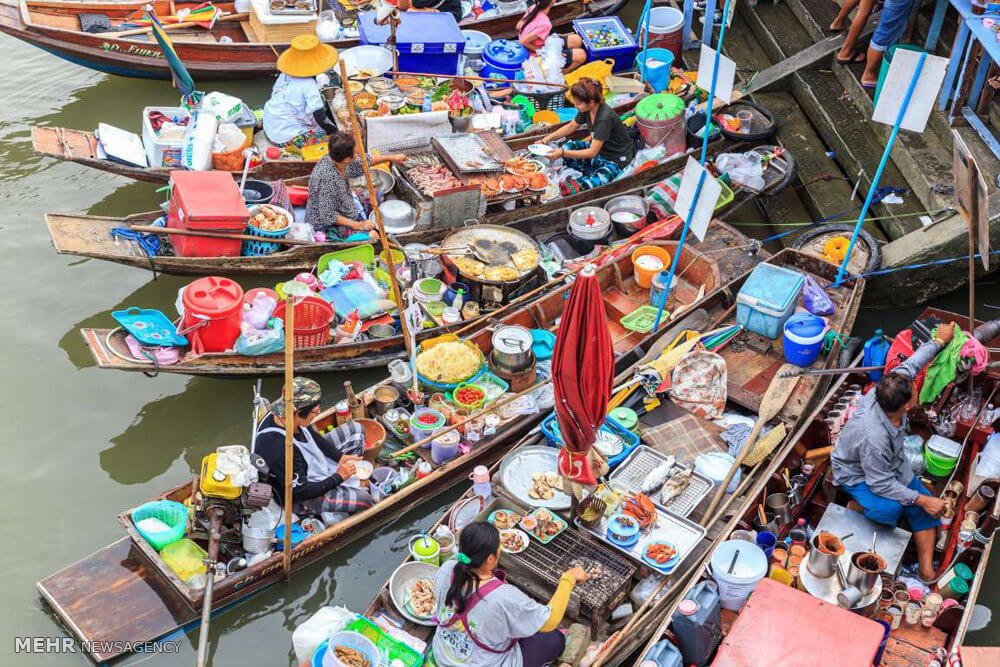 تصاویربازارچه شناورشرق آسیا,عکس های بازارچه شناورشرق آسیا,تصاویرجاذبه های شرق آسیا