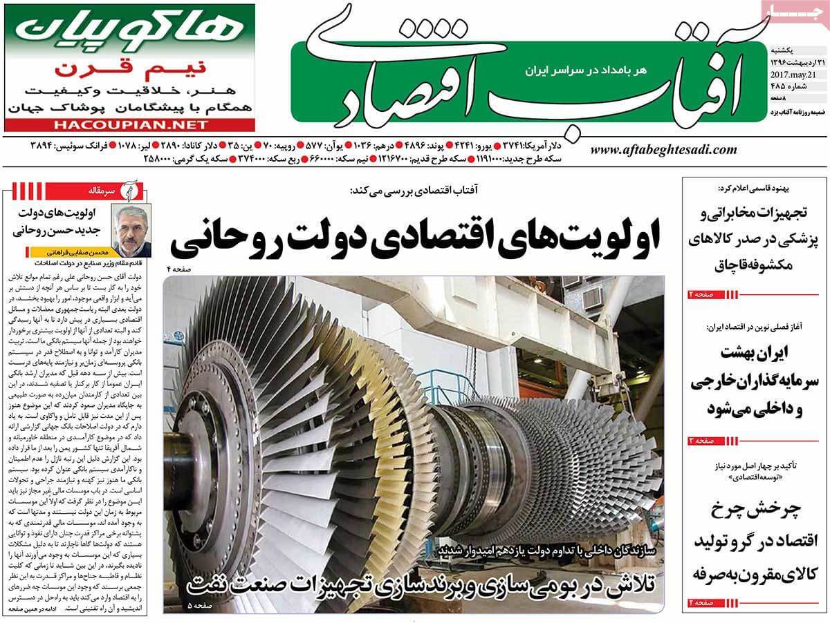 روزنامه,روزنامه های امروز,روزنامه های اقتصادی,عکس صفحه اول روزنامه های اقتصادی