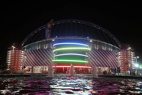 تصاویرجام جهانی 2022 درقطر,عکس های ورزشگاه های خلیفه قطر,تصاویربازی تیم‌های السد و الریان درورزشگاه یخچالی,