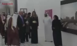 تابلویی از مسجد الحرام و کعبه که نظر دونالد ترامپ و همسرش را به خود جلب کرد