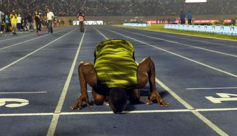 تصاویرخداحافظی اوسین بولت,عکس های خداحافظی سریع ترین دونده دوجهان,تصاویرقهرمانی اسطوره دوی سرعت جهان,