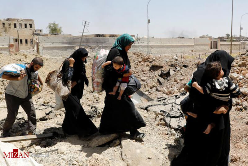 عکس های محاصره داعش در موصل,تصاویر محاصره داعش در موصل,تصاویر آوارگی کودکان و زنان عراقی موصل