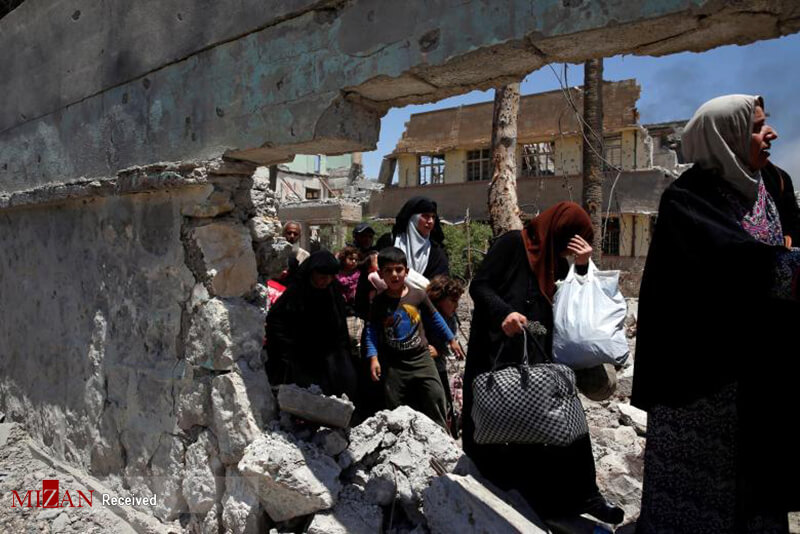 عکس های محاصره داعش در موصل,تصاویر محاصره داعش در موصل,تصاویر آوارگی کودکان و زنان عراقی موصل