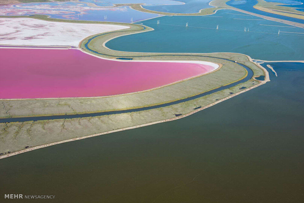 تصاویردشت های رنگی نمک,تصاویردشت های نمک جهان,عکس های دشت های نگی