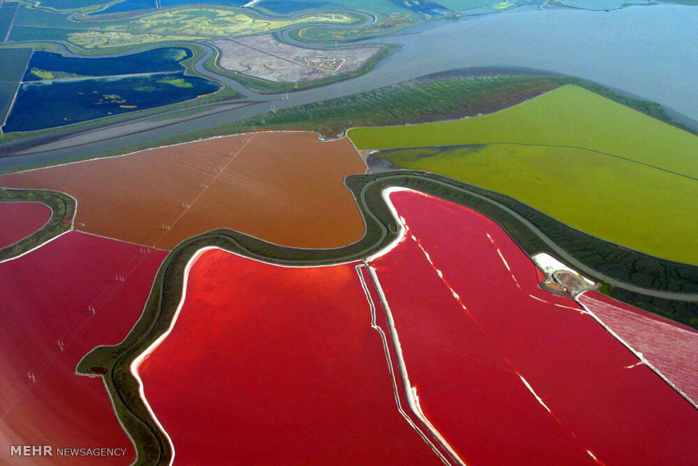 تصاویردشت های رنگی نمک,تصاویردشت های نمک جهان,عکس های دشت های نگی