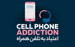 اینفوگرافیک اعتیاد به تلفن همراه