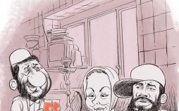 کاریکاتور ضرغامی و امیر تتلو