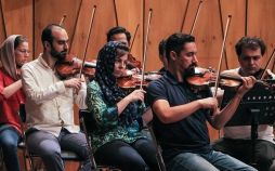 تصاویرتمرین مشترک ارکستر ایران و ایتالیا,عکس های تمرین ارکستر ریکاردو موتی,عکس های تمرین ریکاردو موتی با ارکستر ایران