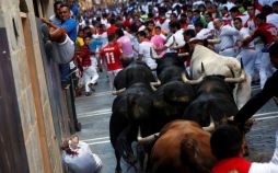 عکس های جشنواره گاوبازی در اسپانیا,تصاویر جشنواره گاوبازی سان فرمین,عکس جشنواره سان فرمین در پامپلونا
