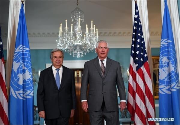 گوترش و تیلرسون،اخبار بین الملل،خبرهای سیاسی،اخبار سیاسی اخبار سیاسی,خبرهای سیاسی,اخبار بین الملل,گوترش و تیلرسون