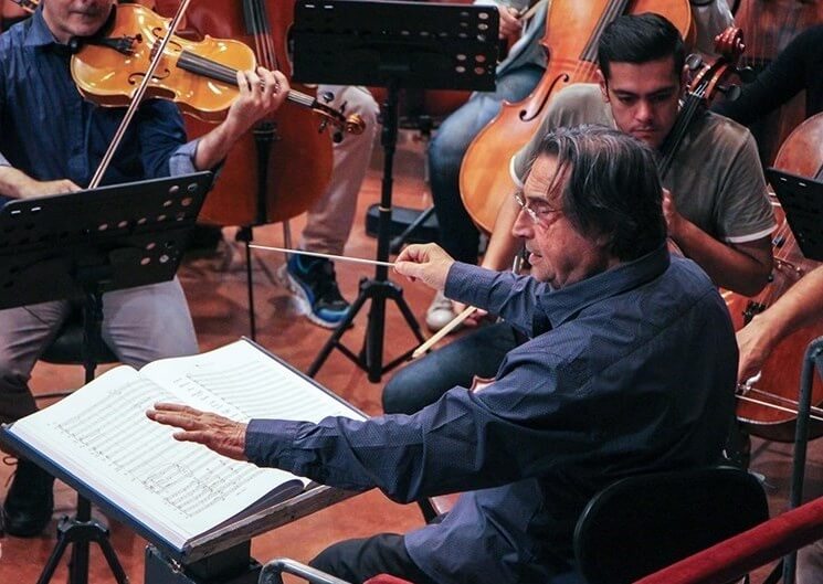 تصاویرتمرین مشترک ارکستر ایران و ایتالیا,عکس های تمرین ارکستر ریکاردو موتی,عکس های تمرین ریکاردو موتی با ارکستر ایران