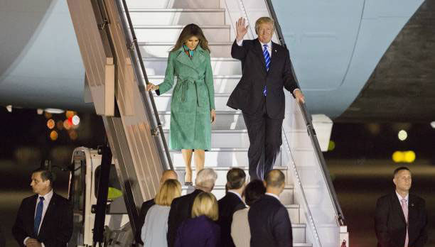 تصاویر سفر ترامپ و همسرش به لهستان,عکس های سفر ترامپ و همسرش به لهستان,سفر ترامپ و همسرش به لهستان