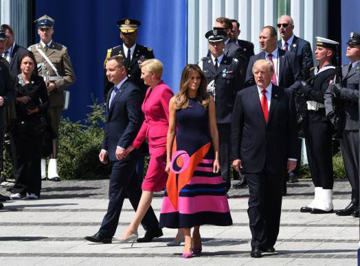تصاویر سفر ترامپ و همسرش به لهستان,عکس های سفر ترامپ و همسرش به لهستان,سفر ترامپ و همسرش به لهستان
