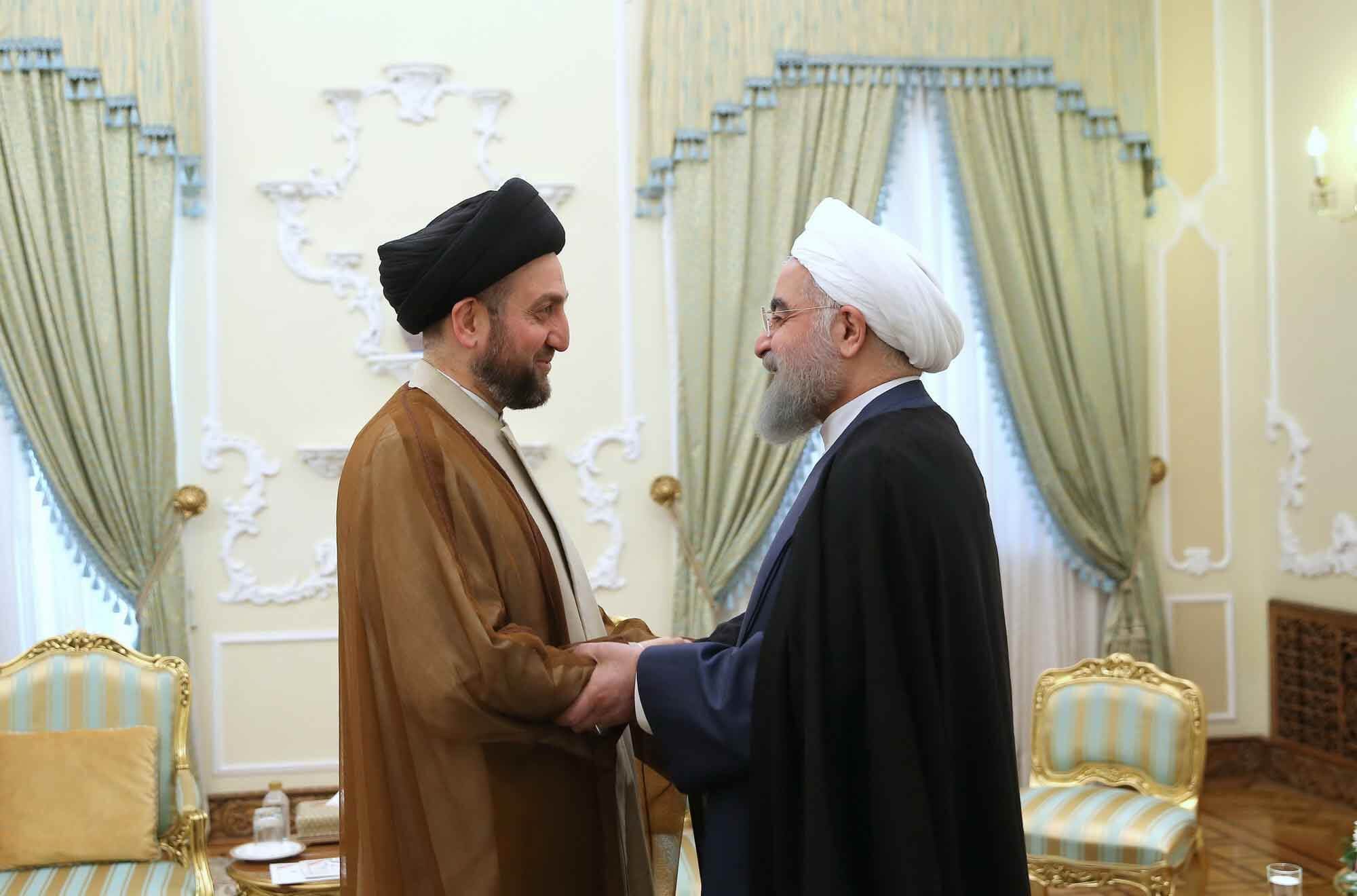 تصاویر دیدار روحانی با  سید عمار حکیم,تصاویر دیدار روحانی با رئیس ائتلاف ملی عراق,دیدار روحانی با  سید عمار حکیم