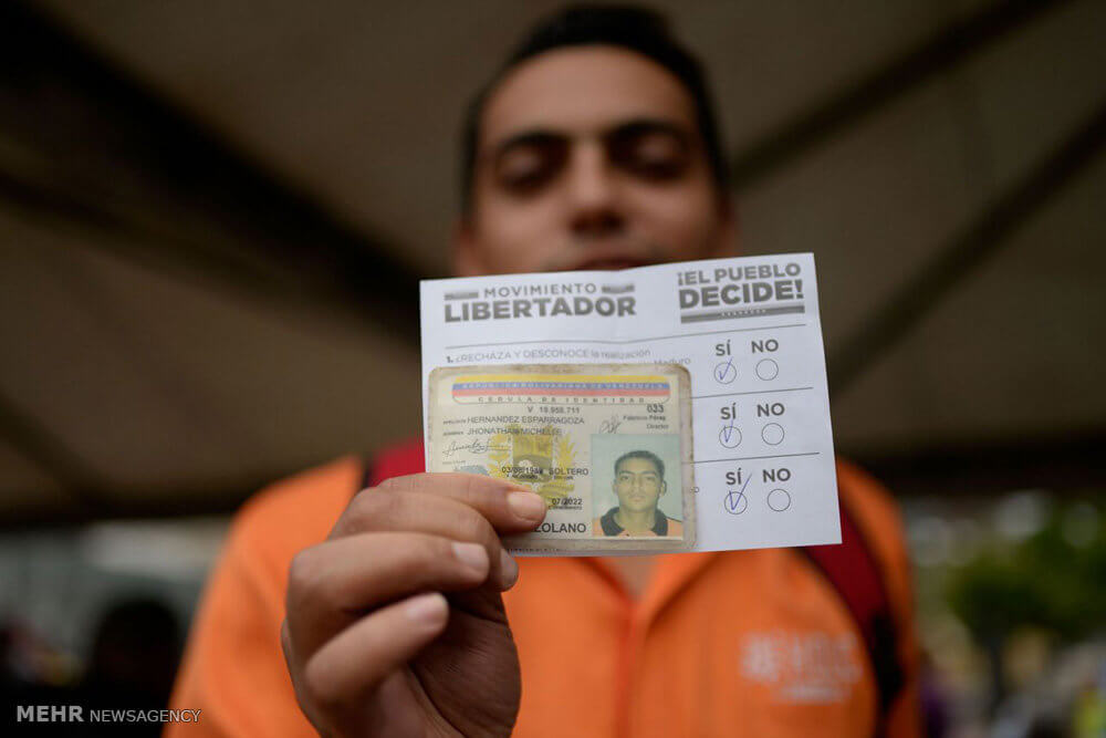 تصاویر رای گیری نمادین مخالفان دولت ونزوئلا,عکس های رای گیری نمادین در ونزوئلا,عکس مخالفان دولت ونزوئلا