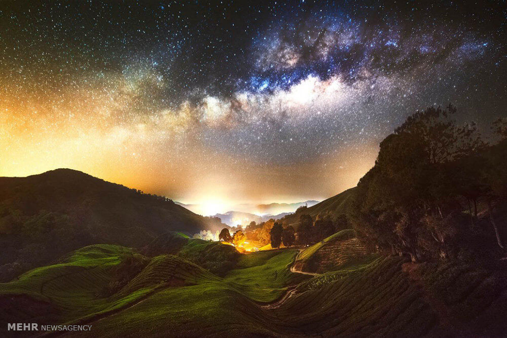 عکس کهکشان راه شیری,تصاویر کهکشان راه شیری,عکس کهکشان راه شیری از زمین