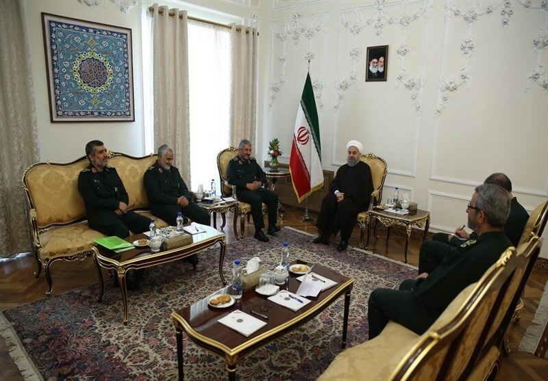اخبار سیاسی,خبرهای سیاسی,اخبار سیاسی ایران,روحانی و فرماندهان ارشد سپاه