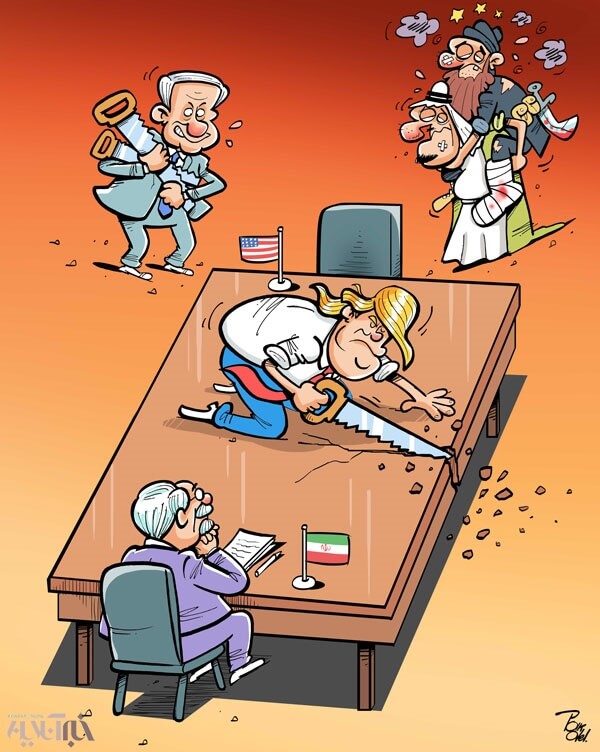 کاریکاتور نقض روح برجام توسط ایران