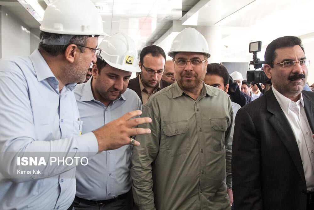 عکس های بازدید قالیباف از مراحل پایانی آماده سازی خط 6 متروی تهران,عکس های قالیباف در خط 6 مترو,تصاویر محمدباقر قالیباف