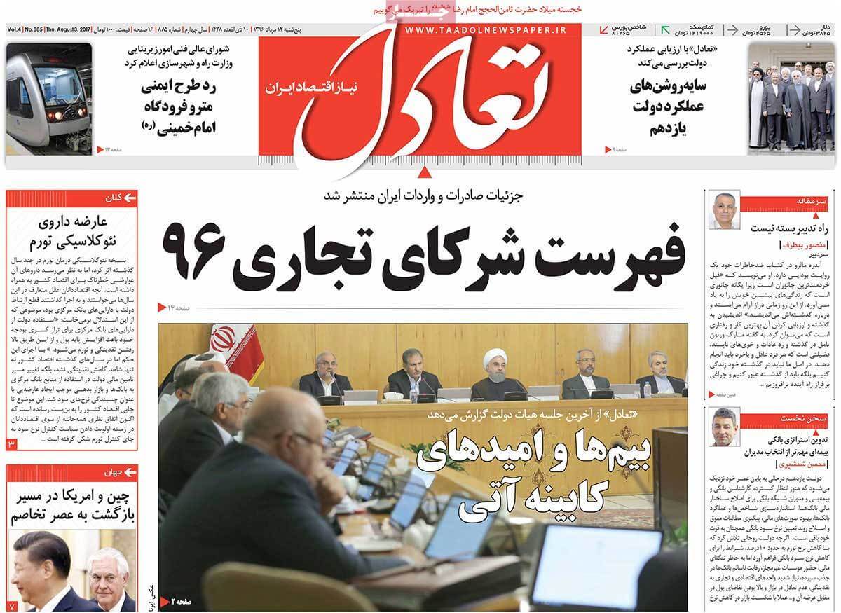 روزنامه,روزنامه های امروز,روزنامه های اقتصادی,تصاویر روزنامه های اقتصادی