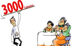 کاریکاتور سرانه مصرف کالری در ایرانیان,کاریکاتور,عکس کاریکاتور,کاریکاتور اجتماعی