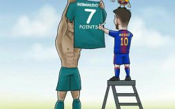تصاویراختلاف امتیاز بارسلونا ورئال مادرید,,کاریکاتور,عکس کاریکاتور,کاریکاتور ورزشی