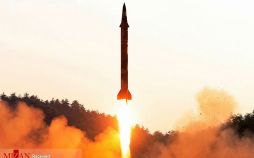 تصاویر آزمایش موشکی کره شمالی,عکس پرتاب موشک به سمت ژاپن,عکس های موشک بالستیک کره شمالی