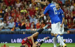 تصاویر دیدار تیم های فوتبال اسپانیا و ایتالیا,تصاویر بازی تیم های فوتبال اسپانیا و ایتالیا,عکس های مسابقه تیم های فوتبال اسپانیا و ایتالیا