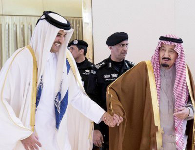ملک سلمان و امیر قطر,اخبار سیاسی,خبرهای سیاسی,سیاست خارجی