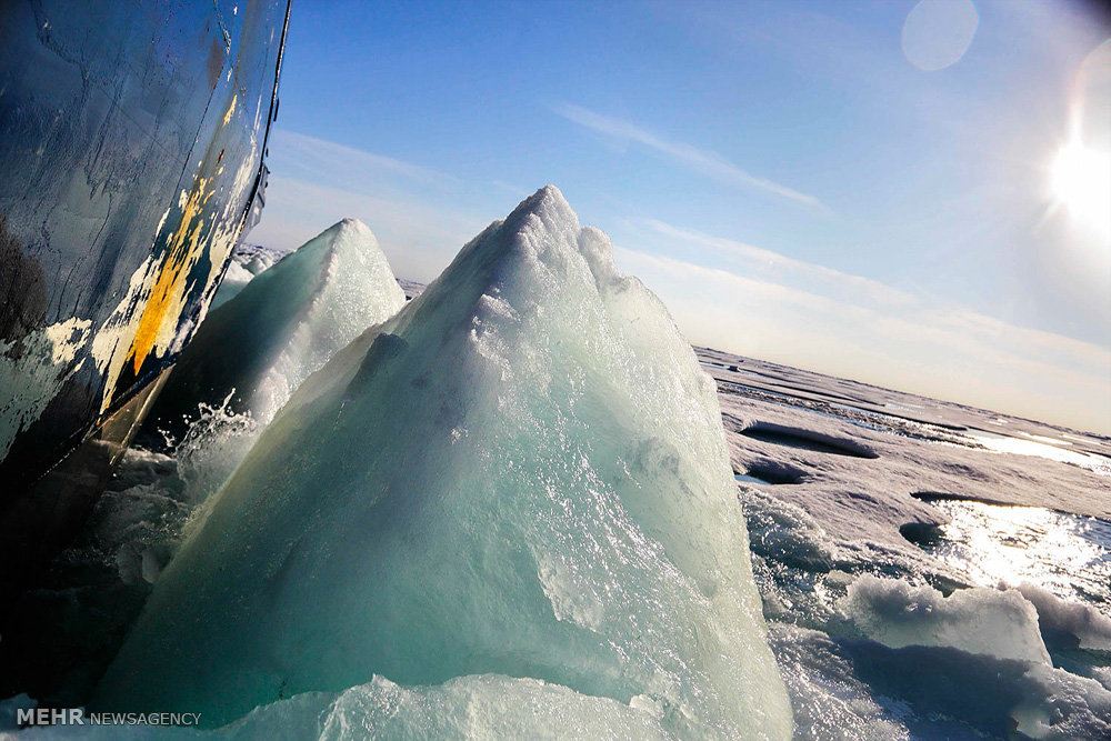 تصاویر شکستن یخ های قطبی,عکسهایی از یخ های قطب,تصاویر زیبا از قطب,