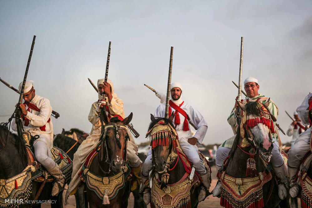 عکس های قدیمی ترین جشنواره اسب سواری در مراکش,تصاویر قدیمی ترین جشنواره اسب سواری در مراکش,عکس های جشنواره های سنتی مردم مراکش
